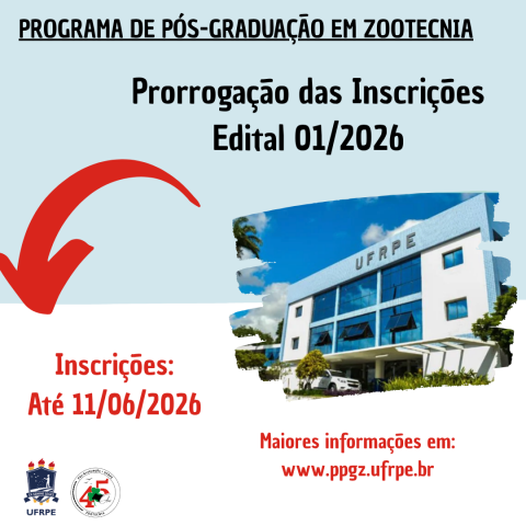 Prorrogação do Período de inscrições Edital 01/2026